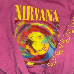 Nirvana Crewneck in Pink
